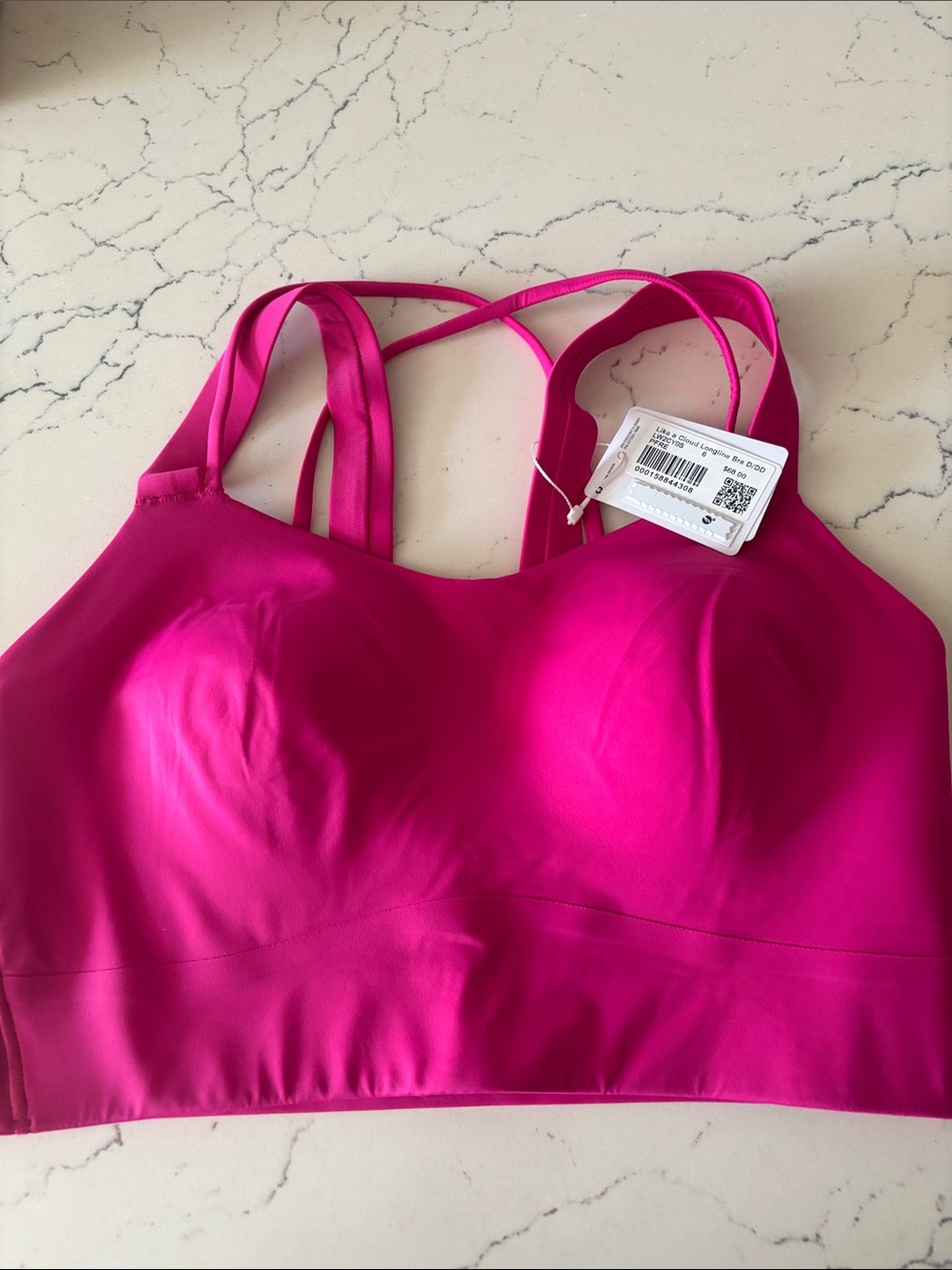 Lululemon Like a Cloud Longline Bra D/DD – Size 6 – Pink Flare NWT RARE